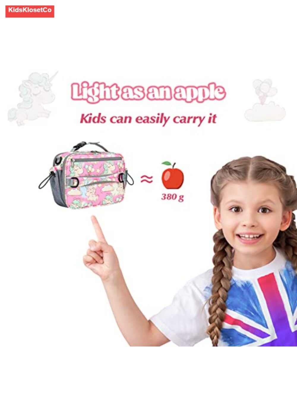 Expandable Insulated Nylon Lunch Tote for School - Picture 4 of 5